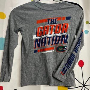 University of Florida Gators UF - Boys long sleeved T shirt Size 6-7
